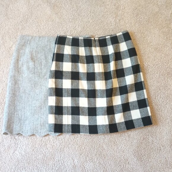 Women"s 2P Talbot Wool Blend Lined Mini Skirts with Pockets. Bundle of 2 - Picture 2 of 9